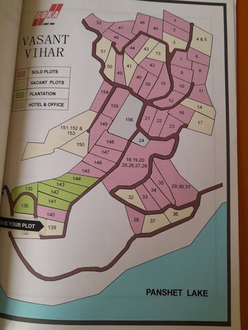  Plot – Map Location View at Panshet - for Sale