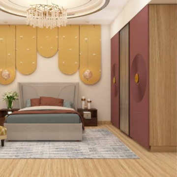 Bedroom in 3 BHK Apartment at Central Park Flower Valley Aqua Front Towers, Sohna Sector 33 – for Rent