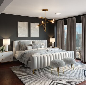 Bedroom in 3 BHK Apartment at Central Park Flower Valley Aqua Front Towers, Sohna Sector 33 – for Rent