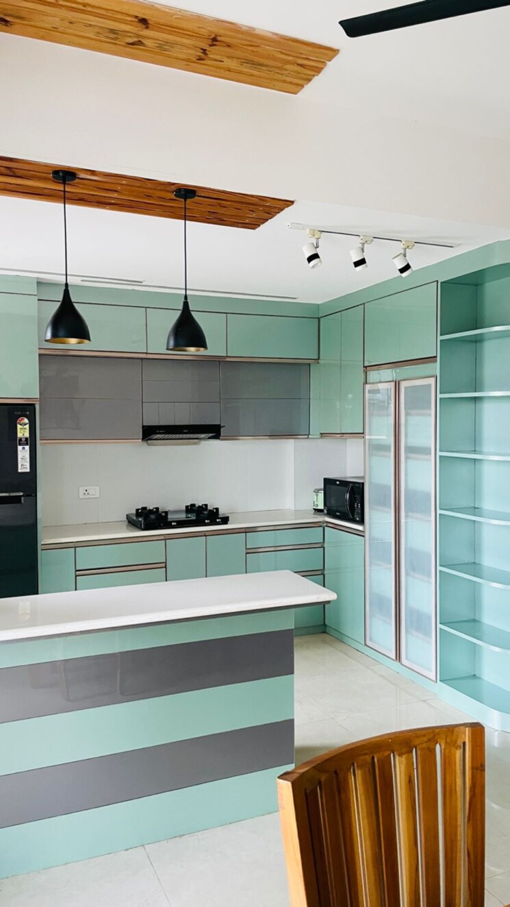 Kitchen, shalimar-belvedere-court 3.5 Bedroom 2200 Sq.Ft. Apartment In Malesemau Lucknow 8874147