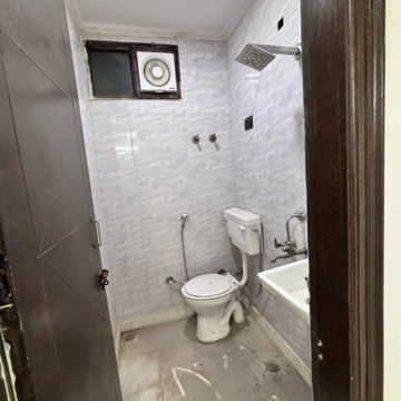 Bathroom in 2 BHK Builder Floor at Malviya Nagar – for Rent