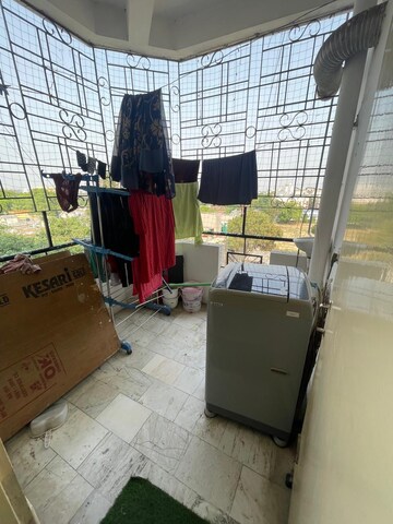 Balcony in 3 BHK Apartment at Gomti Nagar – for Rent
