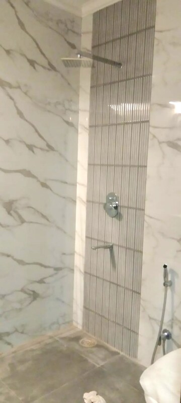 Bathroom in 3 BHK Builder Floor at Chattarpur – for Rent