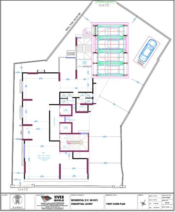 Floor Plan in 1 BHK Apartment at Suraj Eterna, Mahim West – for Sale