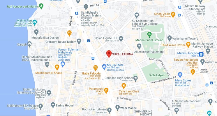 Map Location, suraj-eterna 1 Bedroom 434 Sq.Ft. Apartment In Mahim West Mumbai 8874466