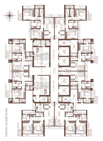 Floor Plan in 1 BHK Apartment at Suraj Vitalis, Mahim – for Sale