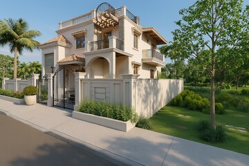 3 BHK Villa – Exterior View View at Bicholim - for Sale