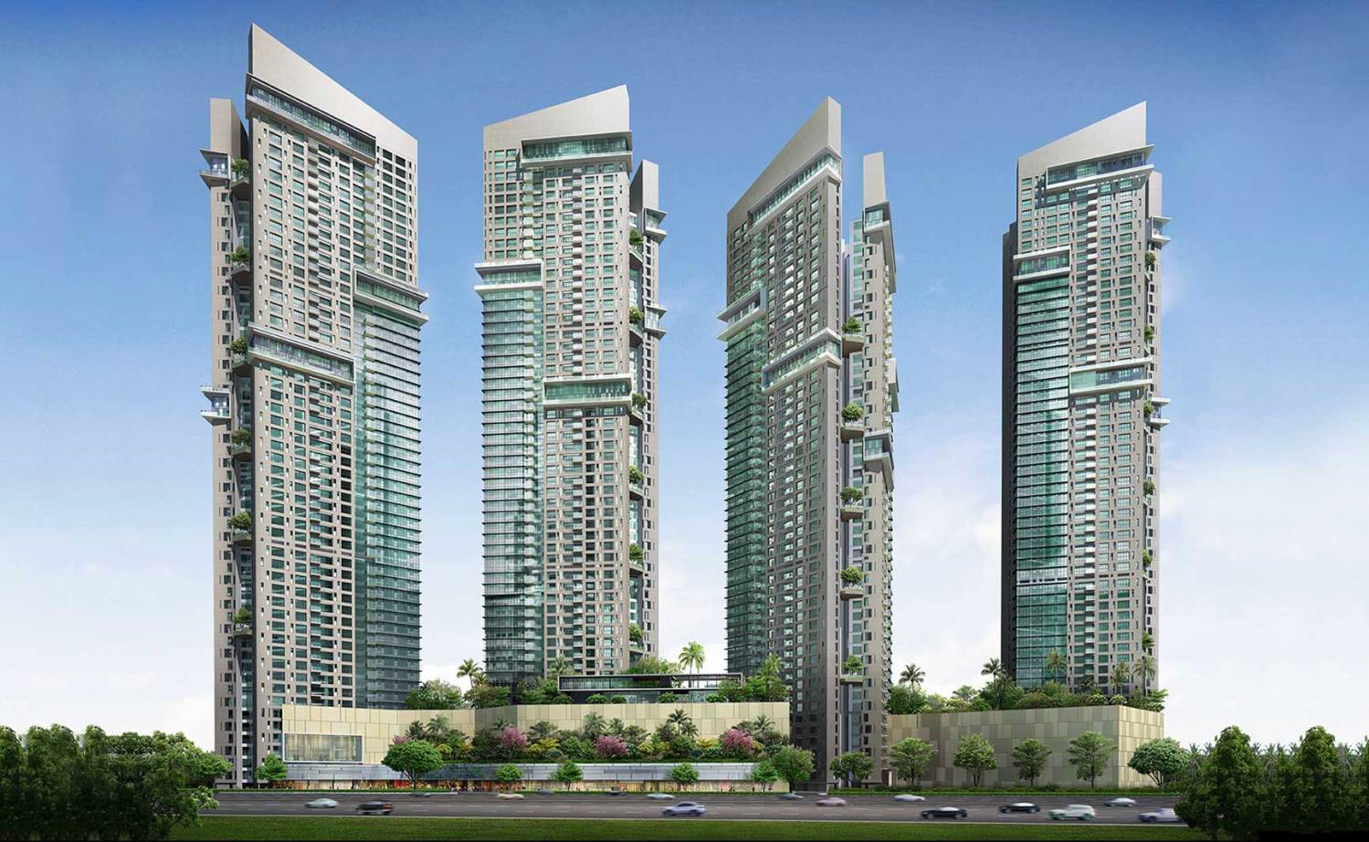 3 BHK + Pooja Room 1116 Sq.Ft. Apartment in Sheth Auris Serenity Tower 3