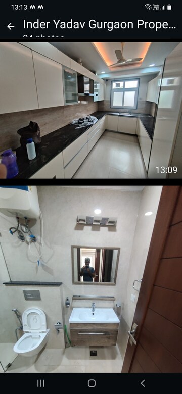 Kitchen in 3 BHK Builder Floor at Palam Vihar – for Rent