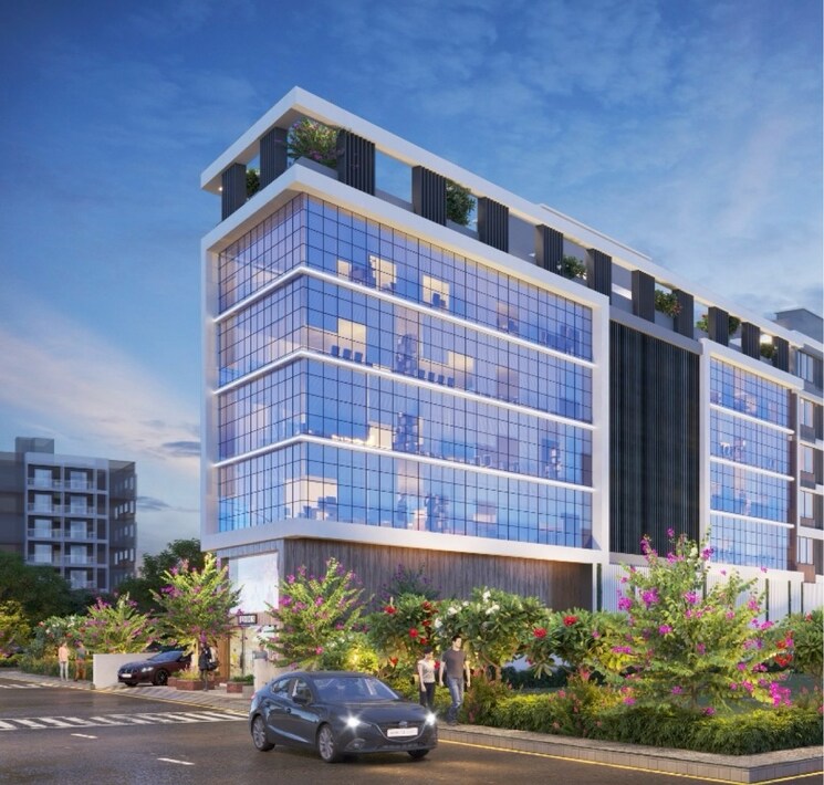 Exterior View, aswani-green-alley Commercial Office Space 7500 Sq.Ft. In Pimple Nilakh Pune 8875121