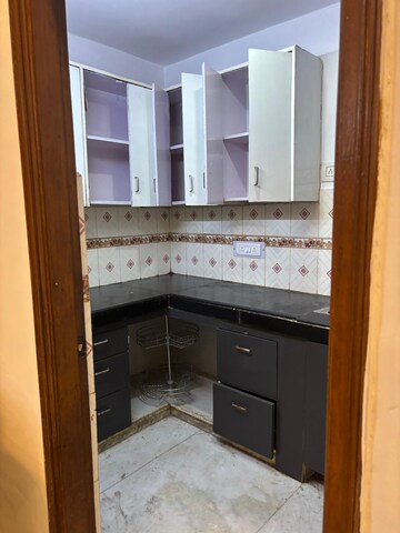 Kitchen in 1 BHK Builder Floor at Khirki Extension – for Rent