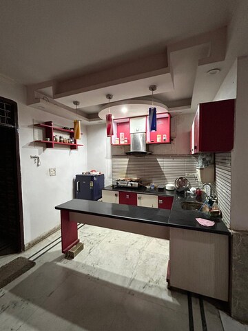 Kitchen in 2 BHK Builder Floor at Malviya Nagar – for Rent