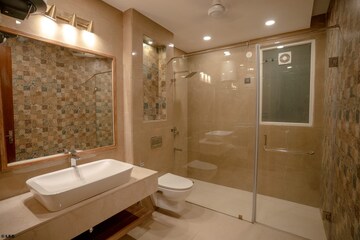 Bathroom in 4 BHK Builder Floor at Huda CGHS, Sector 56 – for Sale