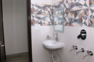 Bathroom in 2 BHK Builder Floor at Rajouri Garden – for Rent