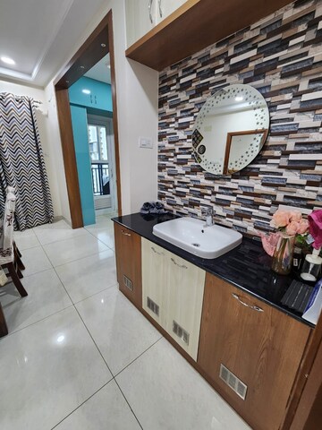 Living Room in 2 BHK Apartment at Aparna Sarovar Zicon, Nallagandla – for Rent