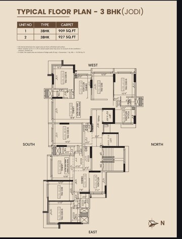Floor Plan in 2 BHK Apartment at Shree Ganesh Residency Ghatkopar East, Ghatkopar East – for Sale