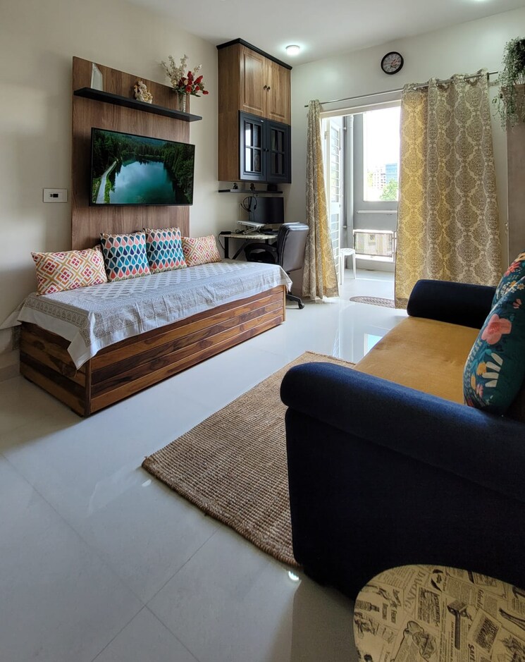 Bedroom, ganga-legend 2 Bedroom 800 Sq.Ft. Apartment In Bavdhan Pune 8875970