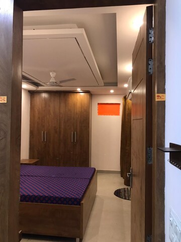 Bedroom in 1 BHK Builder Floor at Sushant Lok I – for Rent