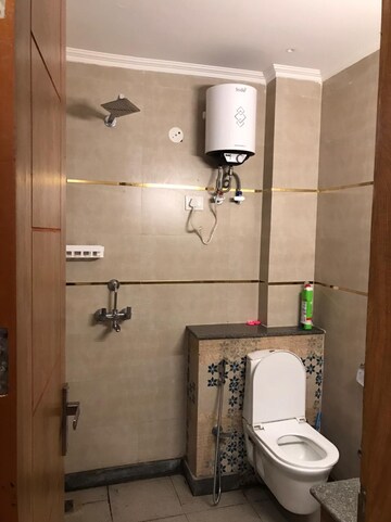Bathroom in 1 BHK Builder Floor at Sushant Lok I – for Rent