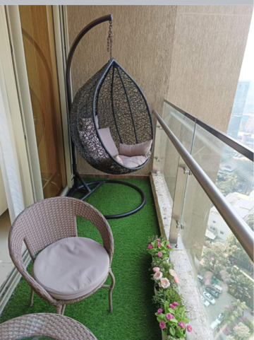 Balcony in 2 BHK Apartment at Juhu – for Rent