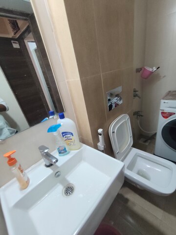 Bathroom in 1 BHK Apartment at Kanakia Rainforest, Andheri East – for Rent