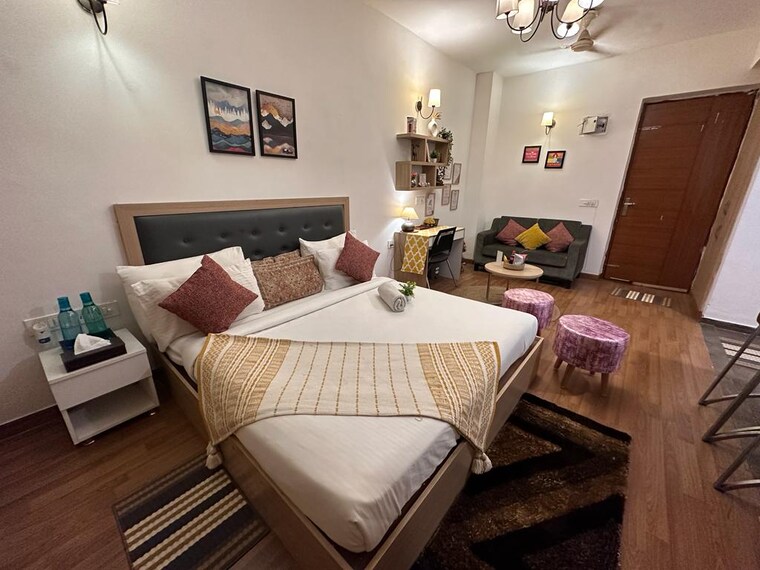 Bedroom, nimbus-the-golden-palm Studio 506 Sq.Ft. Apartment In Sector 168 Noida 8876747