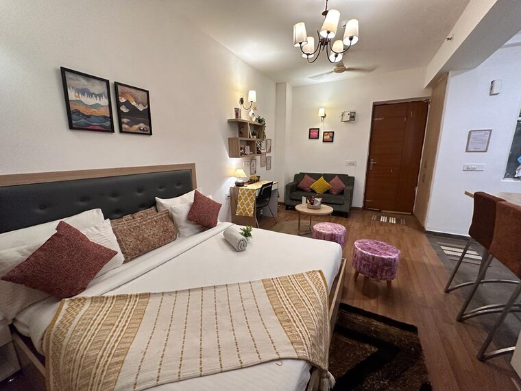 Bedroom, nimbus-the-golden-palm Studio 506 Sq.Ft. Apartment In Sector 168 Noida 8876747