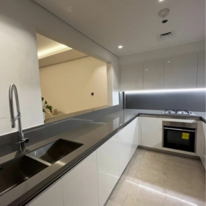 Kitchen in 2 BHK Apartment at Transcon Triumph Tower, Veera Desai Industrial Estate – for Sale