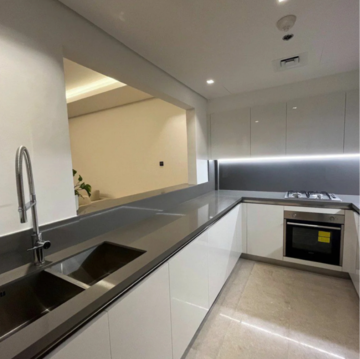 Kitchen in 2 BHK Apartment at Transcon Triumph Tower, Veera Desai Industrial Estate – for Sale