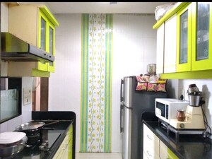 Kitchen in 3 BHK Apartment at Shree Balaji Garden, Dombivli East – for Sale