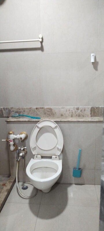 Bathroom in 3 BHK Apartment at Raheja Sherwood, Goregaon East – for Rent
