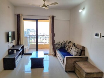 Living Room in 2 BHK Apartment at Shapoorji Pallonji Joyville Celestia, Hadapsar – for Rent
