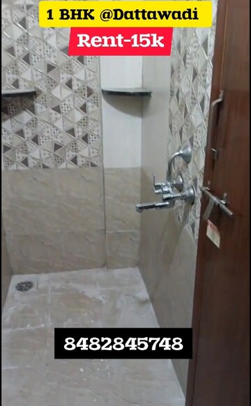 Bathroom in 1 BHK Apartment at Usha Apartment Dattawadi, Dattawadi – for Rent