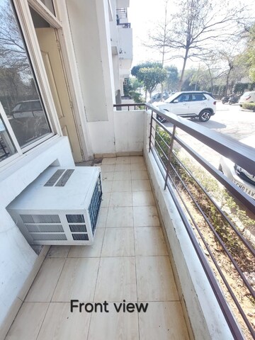 Balcony in 3 BHK Builder Floor at Motia Blue Ridge, Dhakoli – for Rent