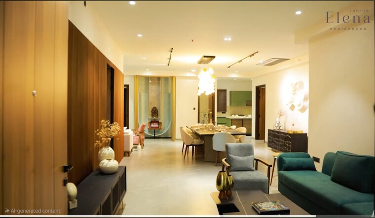 Living Room, kokapet 4 Bedroom 3260 Sq.Ft. Apartment In Kokapet Hyderabad 8878657