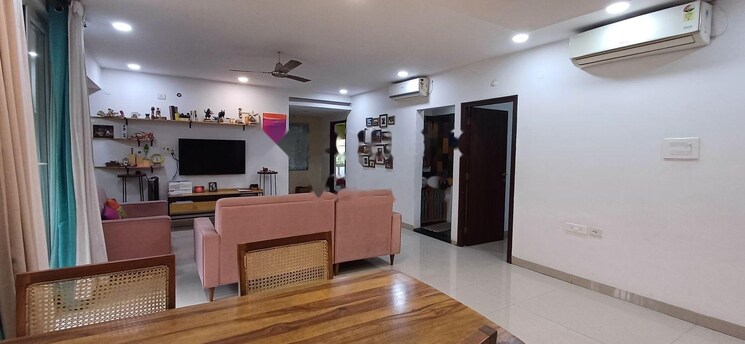 Living Room, meenakshi-sky-lounge 3 Bedroom 1763 Sq.Ft. Apartment In Kothaguda Hyderabad 8878569
