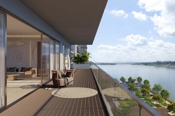 Balcony in 3 BHK Apartment at Dumas Road – for Sale