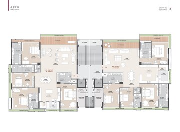Floor Plan in 3 BHK Apartment at Dumas Road – for Sale