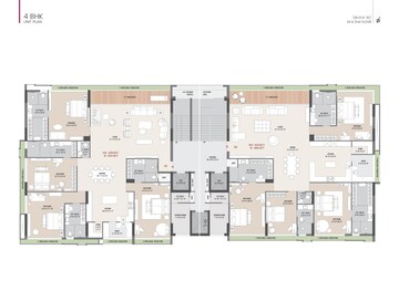 Floor Plan in 3 BHK Apartment at Dumas Road – for Sale