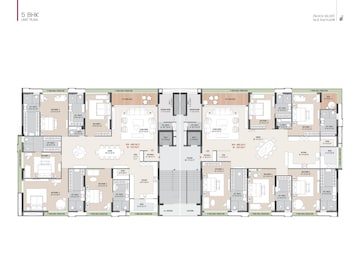 Floor Plan in 3 BHK Apartment at Dumas Road – for Sale