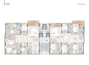 Floor Plan in 3 BHK Apartment at Dumas Road – for Sale