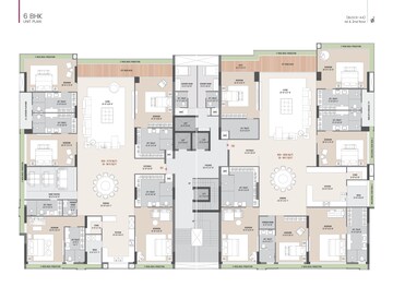 Floor Plan in 3 BHK Apartment at Dumas Road – for Sale
