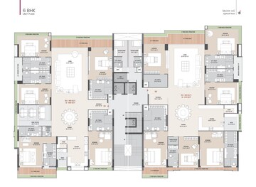 Floor Plan in 3 BHK Apartment at Dumas Road – for Sale