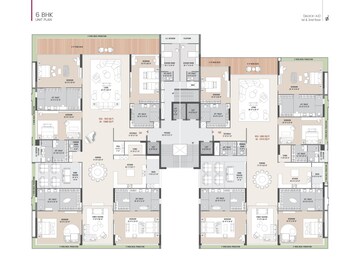 Floor Plan in 3 BHK Apartment at Dumas Road – for Sale