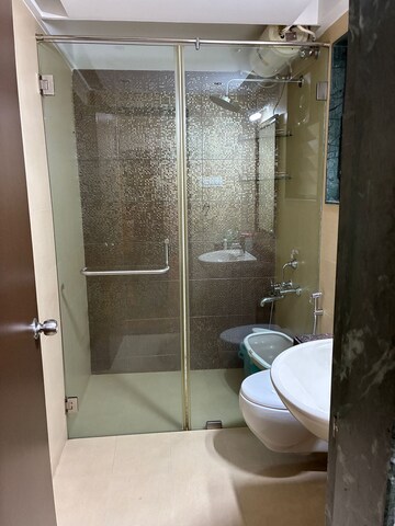 Bathroom in 3 BHK Apartment at Goel Ganga Carnation, Koregaon Park – for Rent