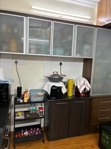 Kitchen in 3 BHK Apartment at Goel Ganga Carnation, Koregaon Park – for Rent