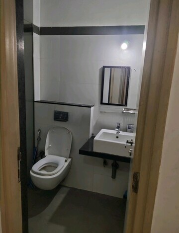 Bathroom in 2 BHK Apartment at Rustomjee Urbania Azziano, Thane West – for Rent
