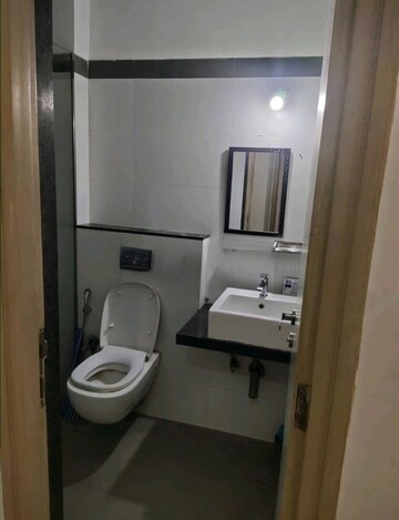 Bathroom in 2 BHK Apartment at Rustomjee Urbania Azziano, Thane West – for Rent