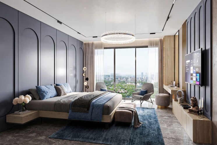 Bedroom, kabra-dvayam 3 Bedroom 1650 Sq.Ft. Apartment In Worli Mumbai 8879148