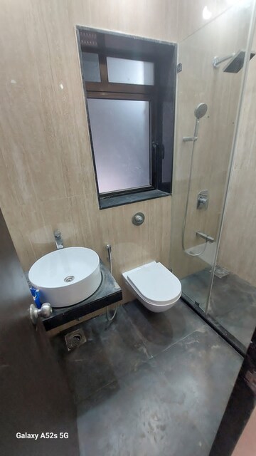 Bathroom in 3 BHK Apartment at Jyoti Sukriti, Goregaon East – for Rent
